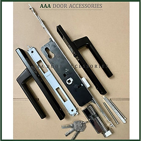 Mua Khoá tay gạt đa điểm KINLONG (Đen  Trắng) - Khoá tay gạt cửa nhôm XINGFA
