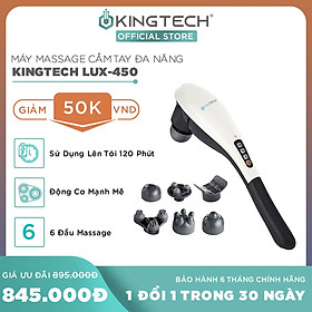 Máy Massage Cầm Tay Cao Cấp KINGTECH LUX450 - Hỗ Trợ Mát Xa Toàn Thân - Chuyên Sâu Vai Cổ, Chân, Lưng, Tay -Giảm Đau Mỏi Toàn Thân Cho Dân Văn Phòng, Gymer, Người Già, Người Lao Động Nặng - Món Quà Tuyệt Vời Cho Ông Bà, Bố Mẹ - Hàng Chính Hãng