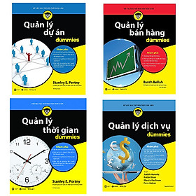Bộ 4 cuốn sách Dummies về quản lý kinh doanh: Quản Lý Bán Hàng For Dummies - Quản Lý Dự Án For Dummies - Quản Lý Dịch Vụ For Dummies - Quản Lý Thời Gian For Dummies