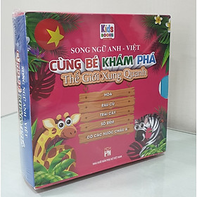 Hình ảnh Combo Sách Song Ngữ Anh - Việt: Cùng Bé Khám Phá Thế Giới Xung Quanh (05 cuốn): Hoa - Rau Củ - Trái Cây - Số Điếm - Cờ Các Nước Châu Á