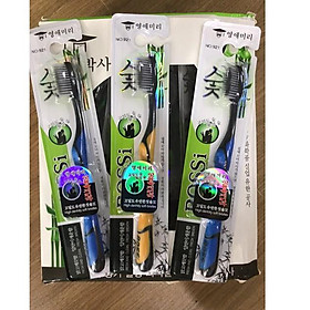 Mua Bộ 2 bàn chải đánh răng than hoạt tính Bossi xuất Hàn