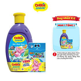 Sữa Tắm Gội cho bé Carrie Junior tinh chất Sữa 280g - Tặng Bút Màu