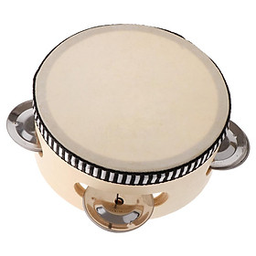 4inch Musical  Drum Round Percussion with  for Party KTV