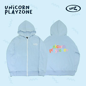 UPZ Áo Khoác Hoodie Dây Kéo In Unicorn Play Zone Chữ Bảy Màu (5 Màu)