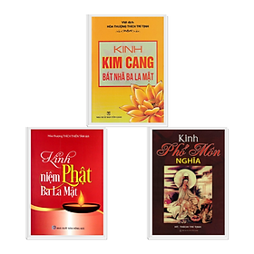 COMBO KINH KIM CANG BÁT NHÃ BA LA MẬT + KINH PHỔ MÔN NGHĨA + KINH NIỆM PHẬT BA LA MẬT