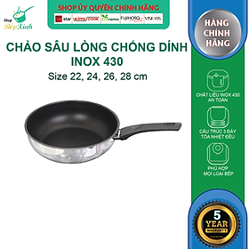 Chảo Sâu Lòng Inox Chống Dính Sandwwich Fivestar