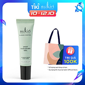 Gel Chấm Mụn Xóa Mờ Khuyết Điểm Sukin Blemish Control Spot Banishing Gel