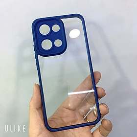 Ốp lưng Reno 13 5G - Reno 13F 5G viền màu lưng PC trong suốt chống ố vàng, chống sốc ( hàng chính hãng)