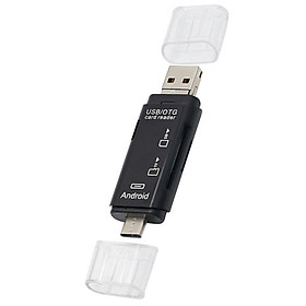 Đầu đọc thẻ nhớ 3 trong 1, TYPE-C, micro USB, USB2.0 kết nối thẻ TF và SD, truyền dữ liệu thuận tiện nhanh chóng