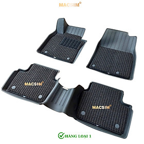 Thảm lót sàn ô tô 2 lớp cao cấp dành cho xe Mazda 3 2020+ nhãn hiệu Macsim 3w chất liệu TPE