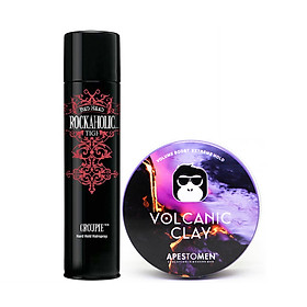 Combo Sáp Vuốt Tóc Apestomen Volcanic Clay + Tigi Bedhead Rockaholic Spray