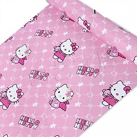 Giấy dán tường có keo kitty hồng số1