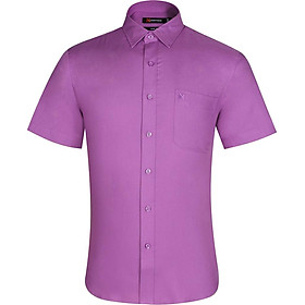 Áo Sơ Mi Nam Tay Ngắn Form Slim Khatoco A1MN438S1-CNMA001-2102-N