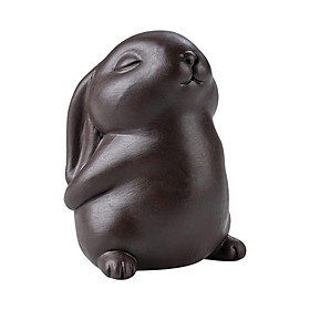 Bunny Statue Animal Sculpture Decor Rabbit Figurine for Home Living Room