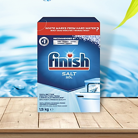 Muối rửa bát finish 1.5kg - muối finish 1,5kg chuyên dùng làm mềm nước cho máy rửa bát chén finish