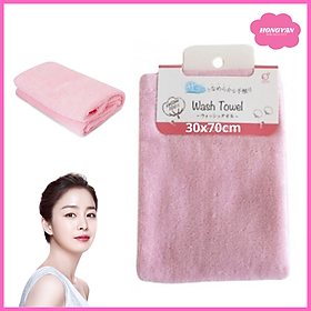 Mua Khăn tắm mềm mịn cho nữ thấm hút tốt nhanh khô 30x70cm (màu hồng) tặng túi zip bảo quản