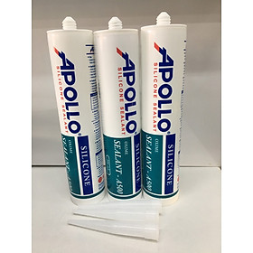 Mua Keo silicon Apollo A500 chống thấm tốt  bền bỉ (keo trong - keo trắng đục - đen) 300ml