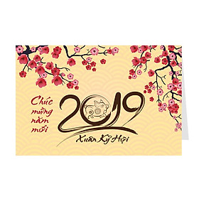 Combo 2 chiếc thiệp Tết, thiệp năm mới Grey 12-TT22