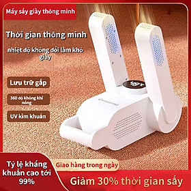 Máy sấy khô giày dép nhanh chóng AUTO Dryer Breeze khử mùi bằng tia UV có Hẹn Giờ