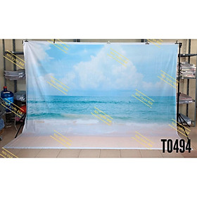Tranh vải decor / Thảm vải treo tường / Thảm vải chụp ảnh chủ đề cảnh biển (mã T0494)