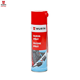 Xịt dầu silicone bôi trơn, phục hồi nhựa, cao su, bảo vệ mạch điện Wurth Silicone Spray 500ml