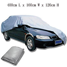 400cm L x 160cm W x 120cm H Size S Waterproof Breathable Full Car Cover UV Indoor Outdoor Protection Kit