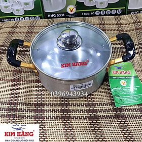 Mua Nồi Kim Hằng Long-life mẫu mới  hàng mới về size 20cm nắp kiếng  nồi siêu dày  dùng được cho các loại bếp
