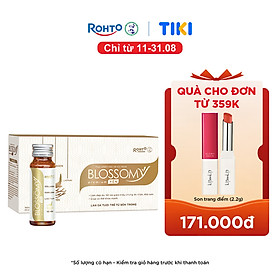 Nước uống collagen tổ yến giúp đẹp da, tăng cường sức khỏe Blossomy Premium lốc 10 chai x 50ml