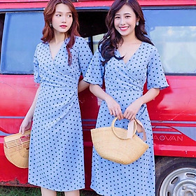 Đầm Suông Dài Xanh Bi Freeszize
