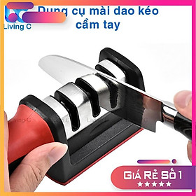 Mua Dụng cụ mài dao kéo 3 cấp độ cầm tay Living C   mài dao nhanh bén siêu tiện lợi _M89