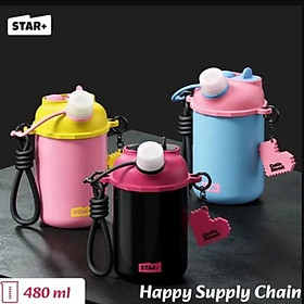 MD Star Bình Nước Inox 480ml - Xanh Dương - Hàng chính hãng