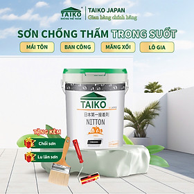 Mua  Chính Hãng Keo Chống Thấm TAIKO Trong Suốt Silicon 10 Kg -Chống Thấm Gạch Lát Nền Trần  Tường  Cửa Sổ  Vết Nứt Mái Nhà Triệt Để - Keo sau 72h mới khô hoàn toàn