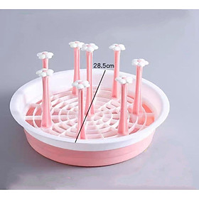 Mua Khay úp ly  khay úp cốc 6 - 8 - 10 nhánh để ly - Tháo ráp tiện lợi  nhựa cao cấp chống bám bẩn 28  (VNM6219)