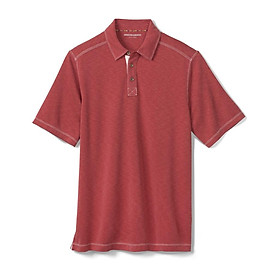 Áo polo nam cộc tay JohnSton & Murphy Vintage Slub Polo Red hàng xuất Mỹ - Châu Âu - Úc