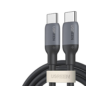 Ugreen UG15283US563TK 60W 1M hỗ trợ QC4.0 3A Cáp sạc nhanh - truyền dữ liệu 2 đầu USB-C c-c dây nhựa Màu Đen - HÀNG CHÍNH HÃNG