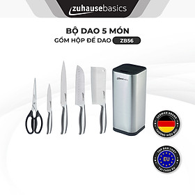 Mua Bộ dao nhà bếp Zuhausebasics ZB56 gồm 5 món  bộ dao inox lưỡi dao chống dính  - hàng chính hãng