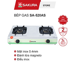 Bếp Gas Dương SAKURA SA-520AS Hàng Chính Hãng