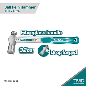 Mua BÚA GÒ 1 ĐẦU TRÒN 1 ĐẦU BẰNG 900G  450G TOTAL THT74326  THRBPH0166 - HÀNG CHÍNH HÃNG