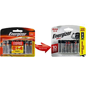 Pin Max 8 + 4 Viên Energizer E92 BP8+4 AAA