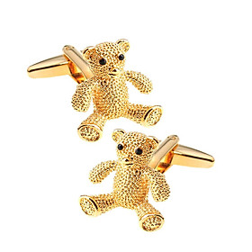 Vintage Bear Cufflinks For Mens Shirt Business Wedding Party Festival Gift