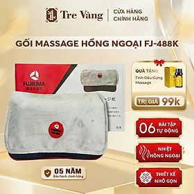 Gối massage FUJIKIMA FJ-488K hồng ngoại đa năng sử dụng được nhiều vị trí đau nhức