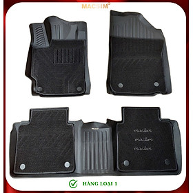 Thảm lót sàn ô tô 2 lớp cao cấp dành cho xe LEXUS ES 2013-2018 (sd) nhãn hiệu Macsim chất liệu TPE màu đen