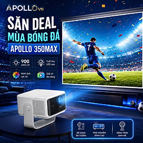 Máy Chiếu Thông Minh APOLLO 350MAX Full HD 1080P – Android 14, WIFI 6, Hỗ Trợ 4K/8K- Tự nhận dạng màn chiếu - Hàng nhập khẩu