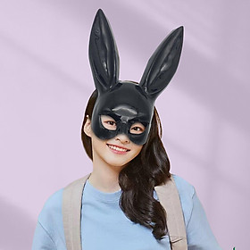 Long Ears Bunny Mask Party Mask Adult Photo Prop Women's Masquerade Rabbit Mask for Theatrical Performance Christmas Cosplay Bar