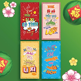 Bao Lì Xì Huỳnh Gia Phát - Bộ combo Bao lì xì HOT TREND - Bao Lì Xì Tết Việt