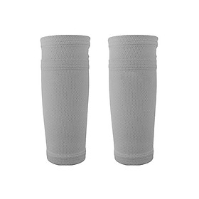 1 cặp bóng đá thể thao Shin Guard Pad Sleeve Sock Chân Hỗ trợ Nén bóng đá Tay áo 3 Kích cỡ Color: A1 Size: L