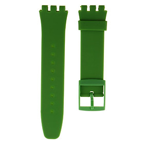 Silicone Watch Bands Watch Straps Replacement Rubber Wrist Band Green