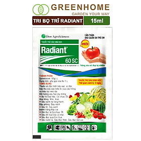 Mua Chế phẩm Sinh học trị Bọ trĩ  Sâu Radiant 60SC - Gói 15ml- Bảo vệ toàn diện Hoa hồng  Cây cảnh