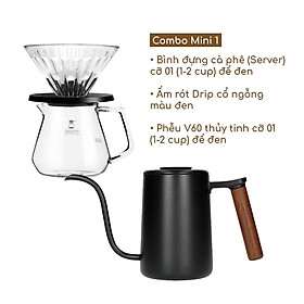 Mua Combo V60 Timemore Black thông dụng | Dụng cụ pha cà phê pour-over
