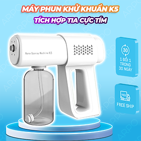 Mua Máy Xịt Khử Khuẩn Không Dây Cầm Tay Sử Dụng Ánh Sáng Xanh Công Nghệ Nano Tích Hợp Nút Bấm Tiện Lợi
